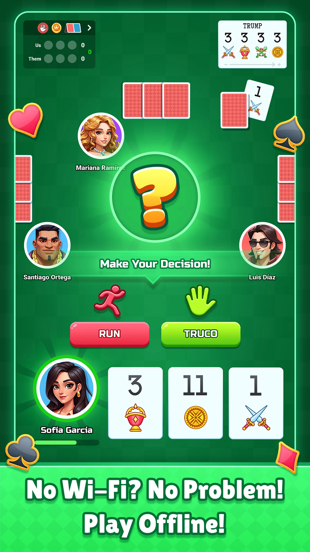 Truco King Offline screenshot